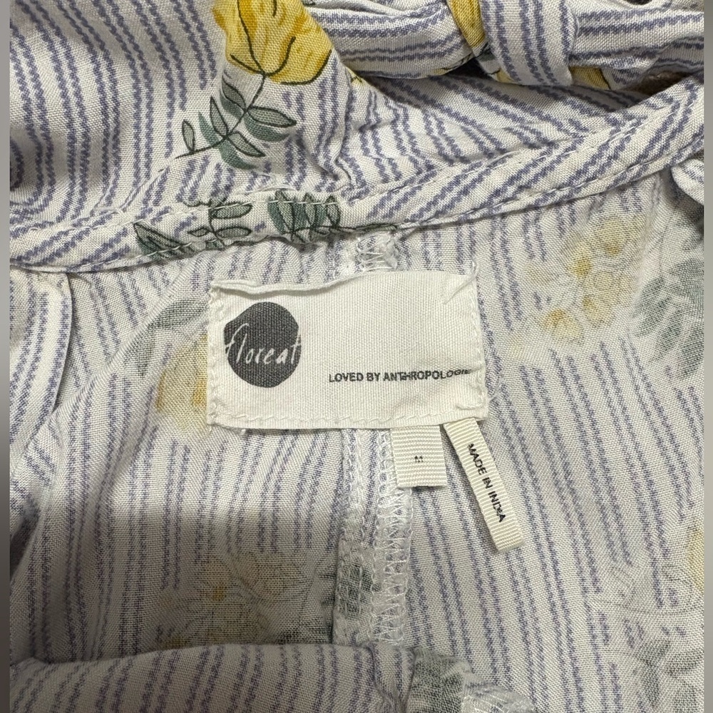 Anthropologie Floreat Ruffled Floral jumpsuit Size Medium - Picture 7 of 8
